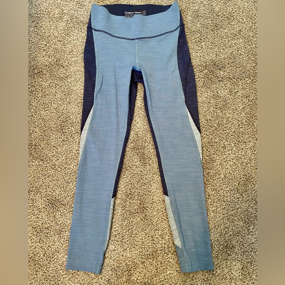 OUTDOOR VOICES Blue Ombre Heathered Springs 7/8 Leggings - Picture 3 of 8